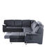 WOHNLANDSCHAFT Echtleder - Chromfarben/Grau, KONVENTIONELL, Leder/Metall (250/321/165cm) - Himolla
