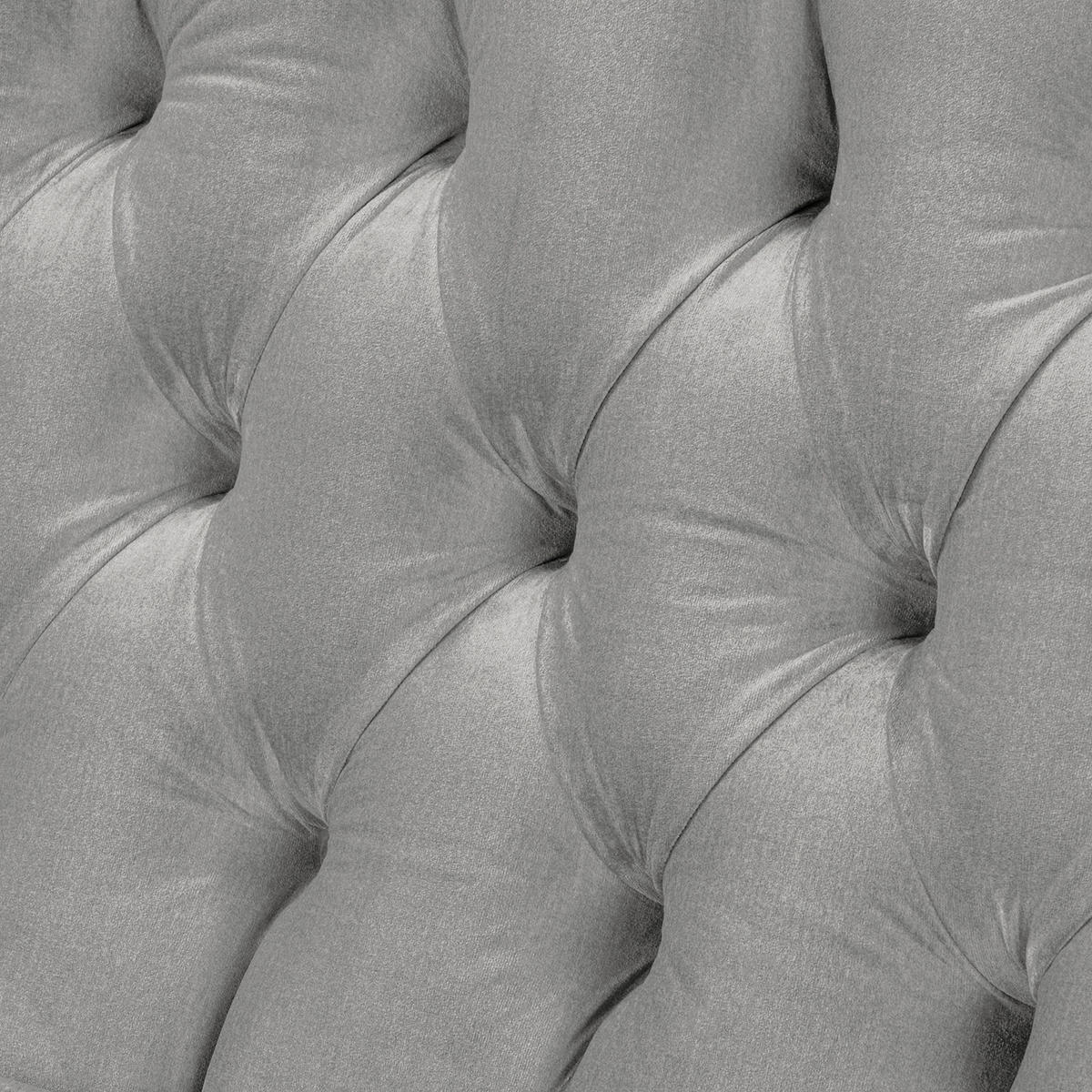 3-SITZER-SOFA Jersey in Velours Grau  - Dunkelbraun/Grau, Design, Holz/Textil (210/98/95cm) - P & B