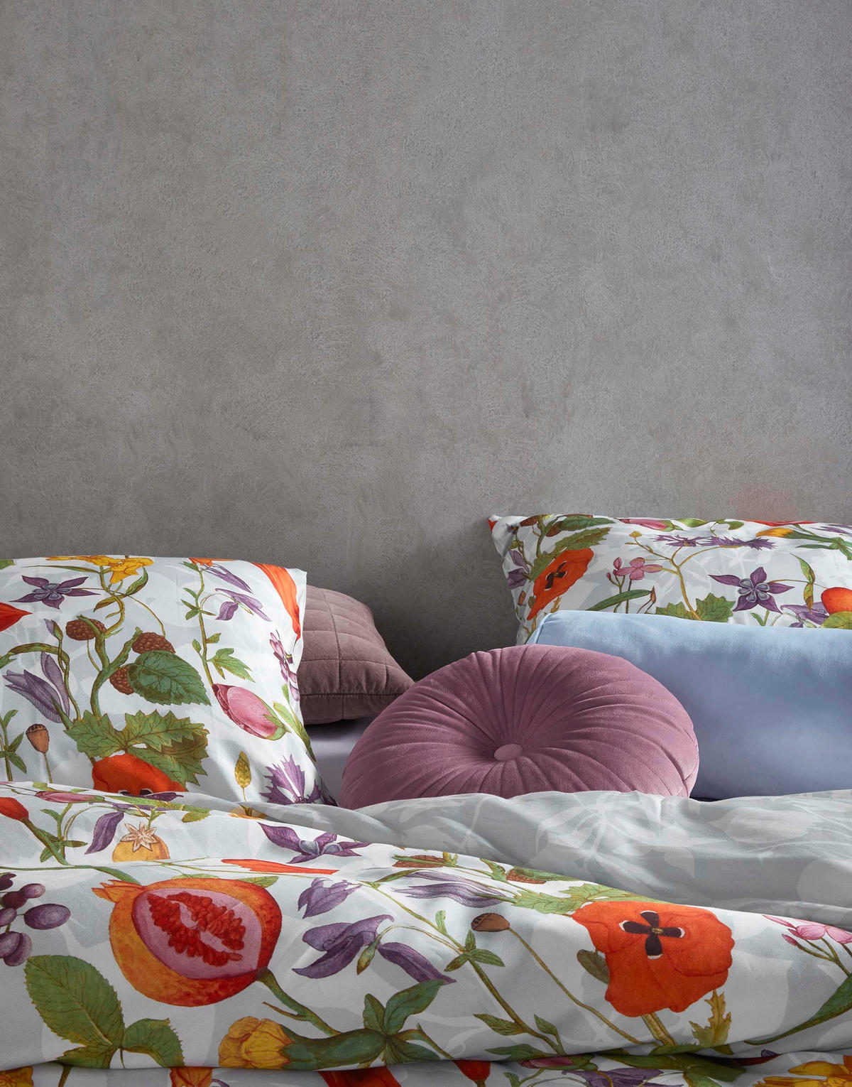BETTWÄSCHE PHAEDRA Satin  - Blau, Basics, Textil (155/200cm) - Essenza