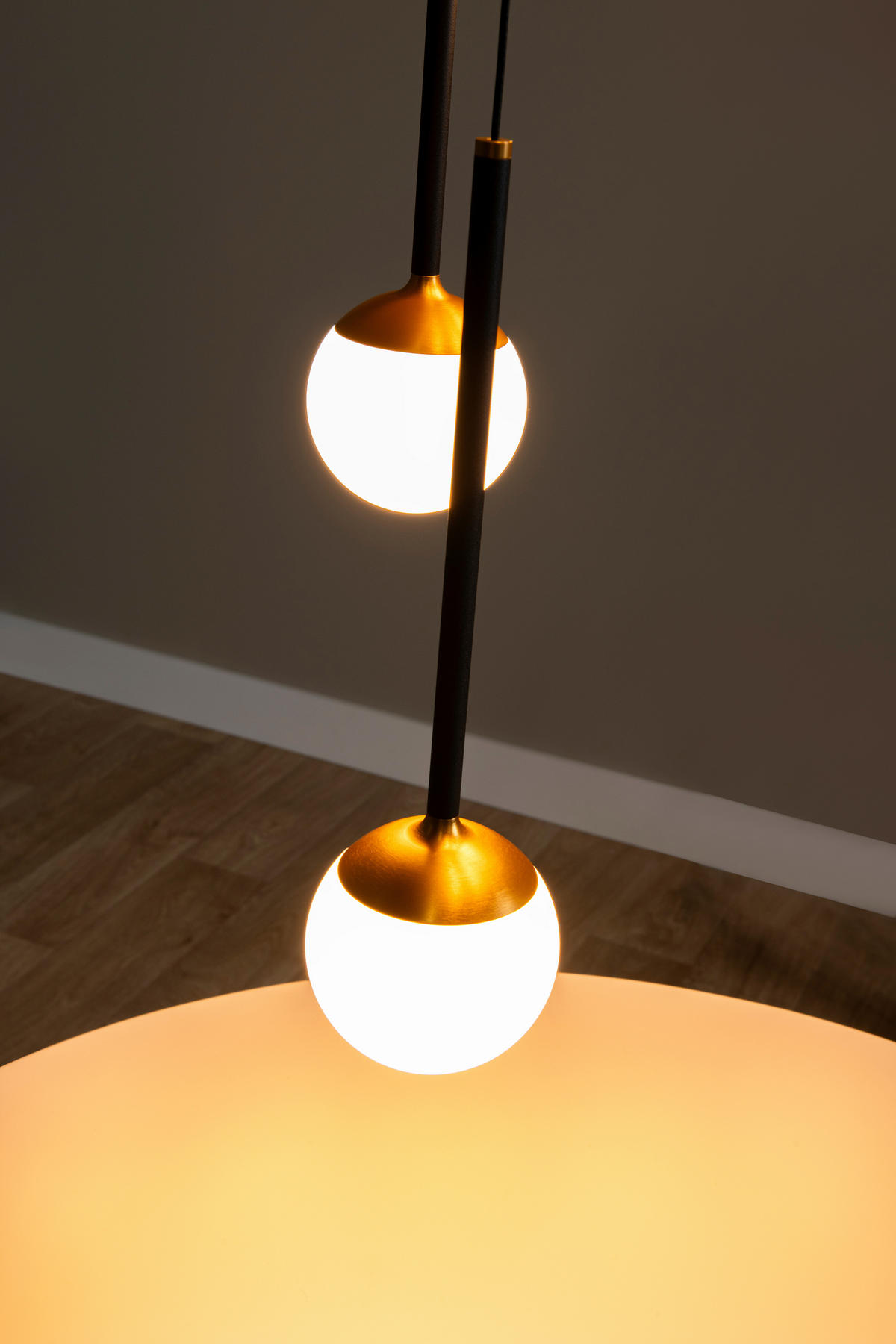 PENDELLEUCHTE CALINA 17/18/60 cm   - Schwarz, KONVENTIONELL, Kunststoff (17/18/60cm) - Lucide