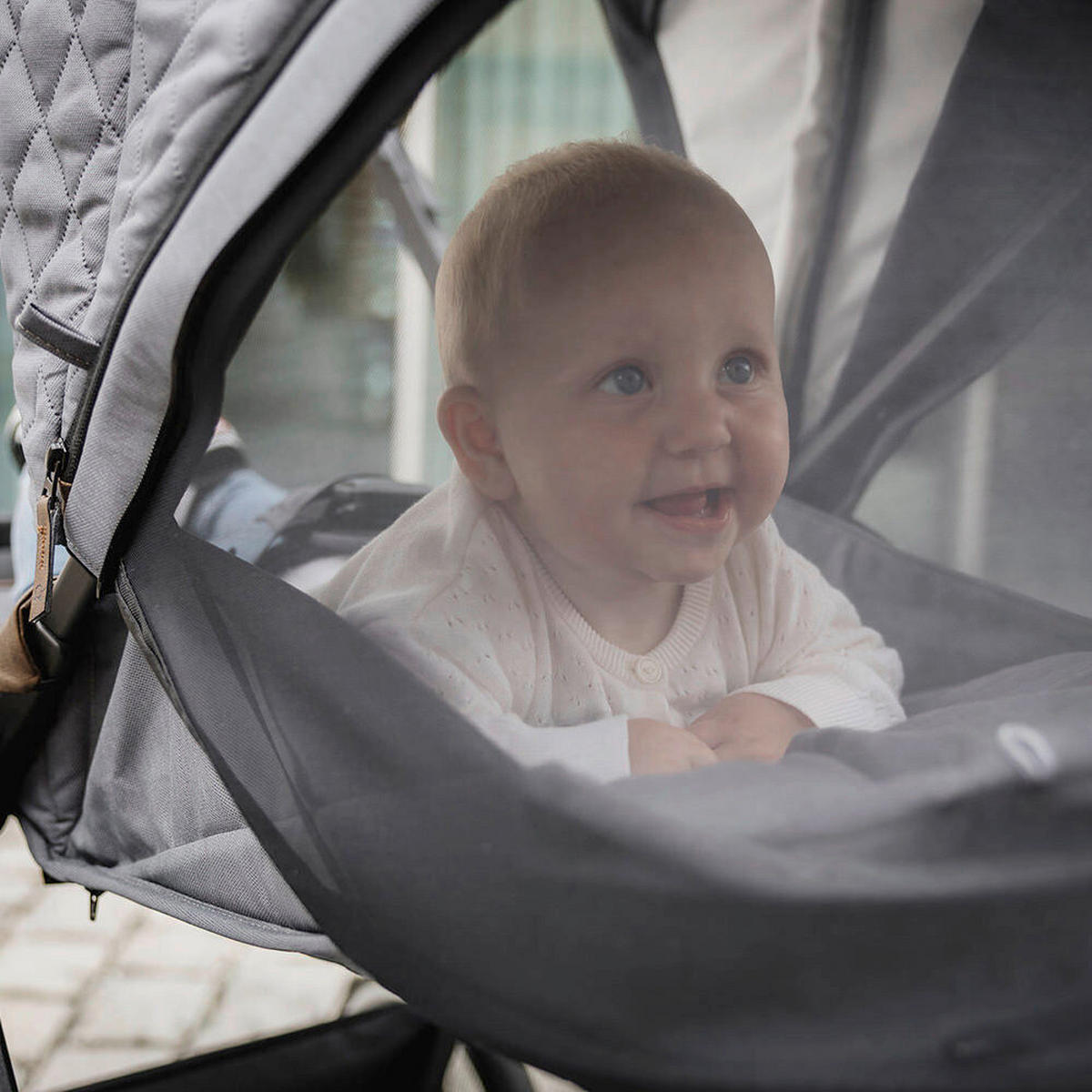 KINDERWAGENSET  FX4 Swing Set  Asphalt Grau  - Schwarz/Grau, Basics, Textil (100/55/130cm) - Gesslein