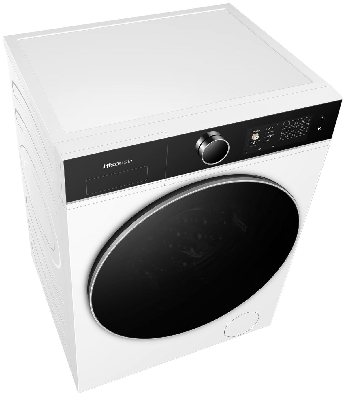 WASCHTROCKNER WD5I8043BWF  - Schwarz/Weiß, Basics, Glas/Kunststoff (59,5/84,5/47cm) - Hisense