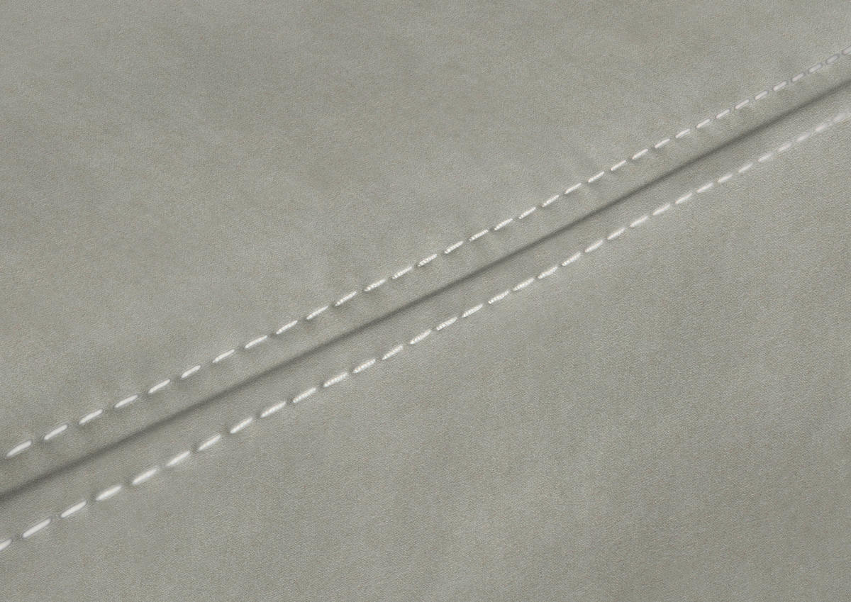 ECKSOFA in Mikrofaser Silberfarben  - Beige/Silberfarben, Konventionell, Textil/Metall (275/223cm) - Beldomo Comfort