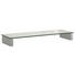 TV-AUFSATZ in Klar, Alufarben - Klar/Alufarben, Basics, Glas/Holzwerkstoff (110/12,2/35cm) TV-AUFSATZ in Klar, Alufarben - Klar/Alufarben, Basics, Glas/Holzwerkstoff (110/12,2/35cm)