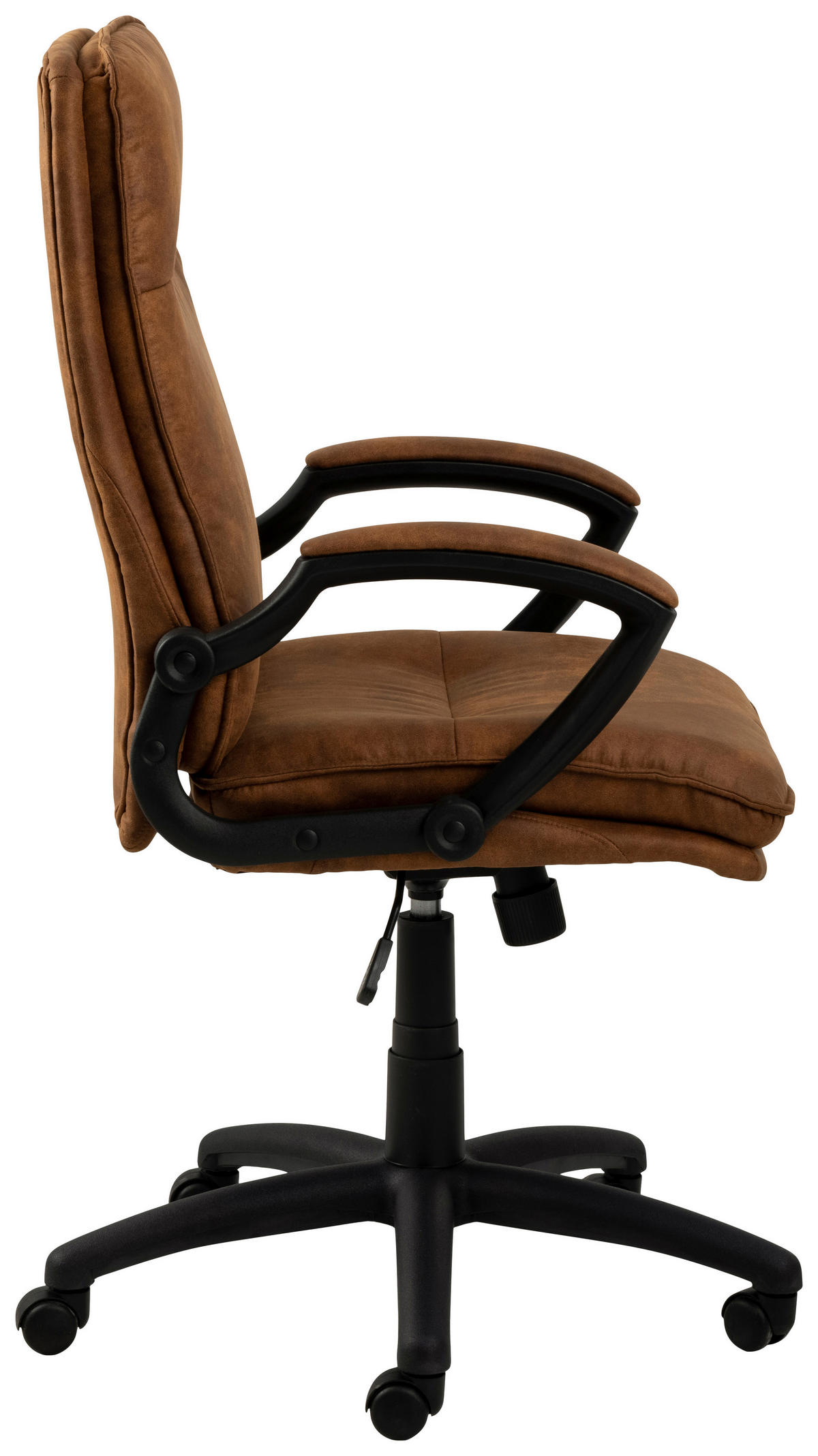 DREHSTUHL Schwarz, Hellbraun  - Hellbraun/Schwarz, Trend, Kunststoff/Textil (67/115/69,5cm) - MID.YOU