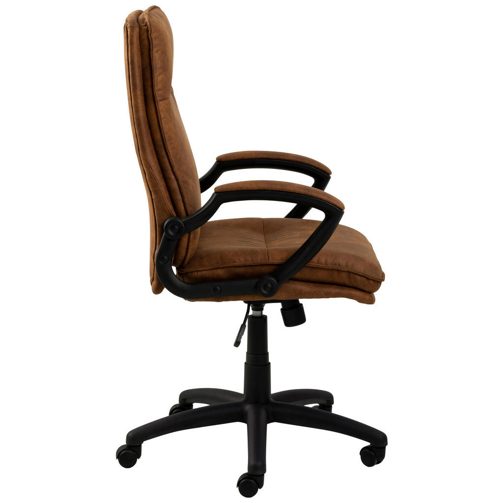Thumbnail - Mid.you Drehstuhl, Schwarz, Hellbraun, Kunststoff, Textil, Drehkreuz, 67x115x69.5 cm, Reach, Arbeitszimmer, Bürostühle, ...