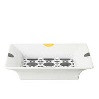 ZDJELA DEKORATIVNA Home Monochrome  - bijela/zlatne boje, Basics, keramika (18/18/3,7cm) - Rosenthal