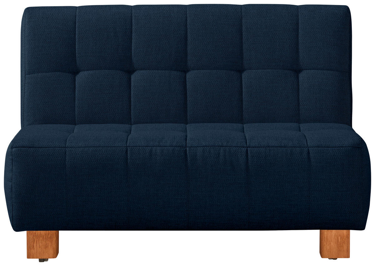 SCHLAFSOFA Dunkelblau  - Naturfarben/Dunkelblau, Design, Holz/Textil (125/92/102cm) - Novel