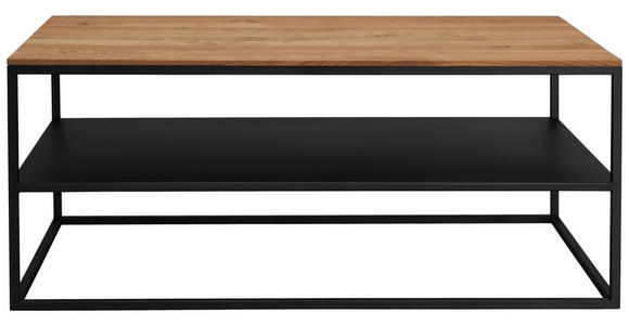 COUCHTISCH in Holz, Metall 100/60/41,5 cm - Eichefarben/Schwarz, MODERN, Holz/Metall (100/60/41,5cm) - Xora