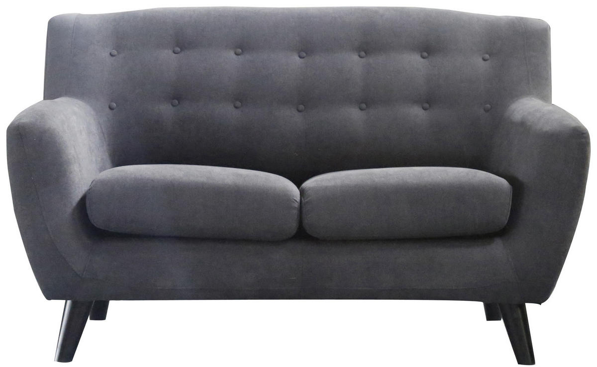 DVOSJED drvo, tekstil  crna, tamno siva    - tamno siva/crna, Moderno, drvo/tekstil (134/82/85cm) - Ti'me