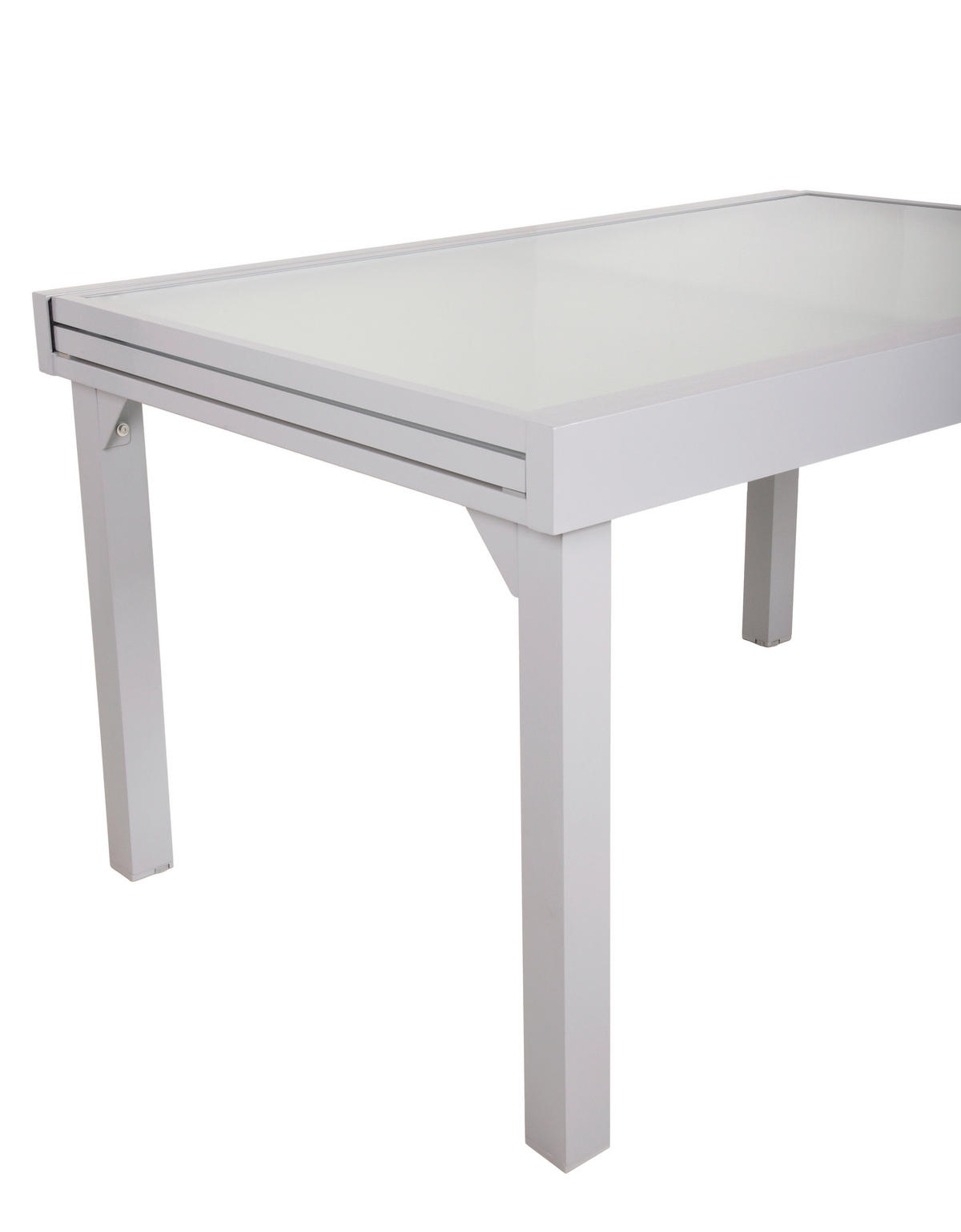 GARTENTISCH 135/90/75 cm  - Grau, MODERN, Glas/Metall (135/90/75cm) - Gardenson