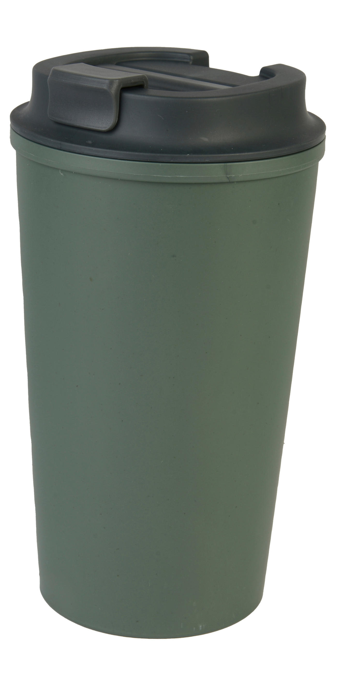 COFFEE-TO-GO-MUGG 0,4 l  - grön, Basics, plast/naturmaterial (9/16,3cm) - Homeware Profession.