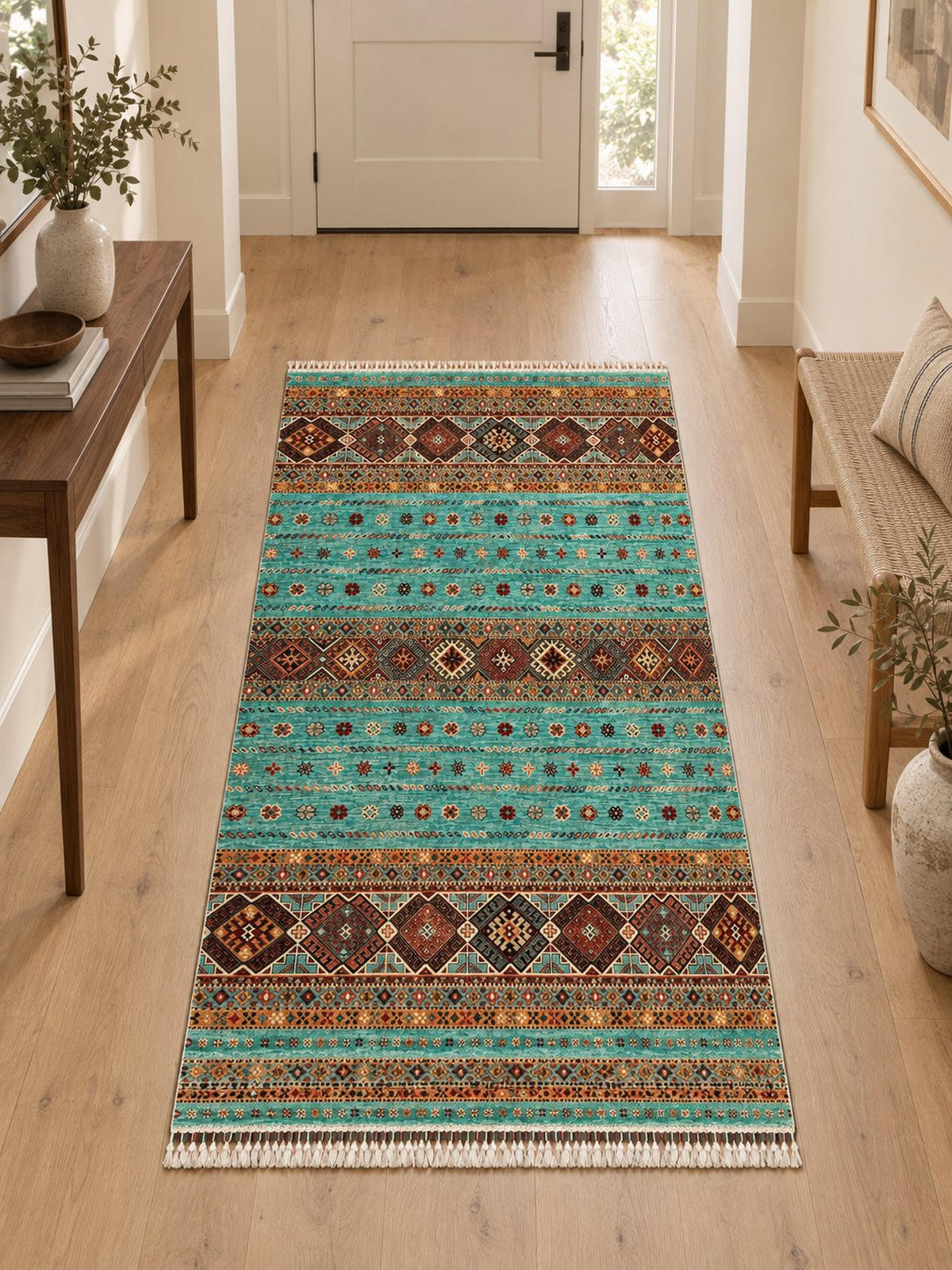 ORIJENTALNI TEPIH  višebojna, bež     - višebojna/bež, Dizajnerski, tekstil/prirodni materijali (180/245cm)