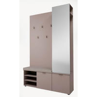 GARDEROBE  in 120/201/38 cm  - Beige, Design, Holzwerkstoff (120/201/38cm) - Livetastic