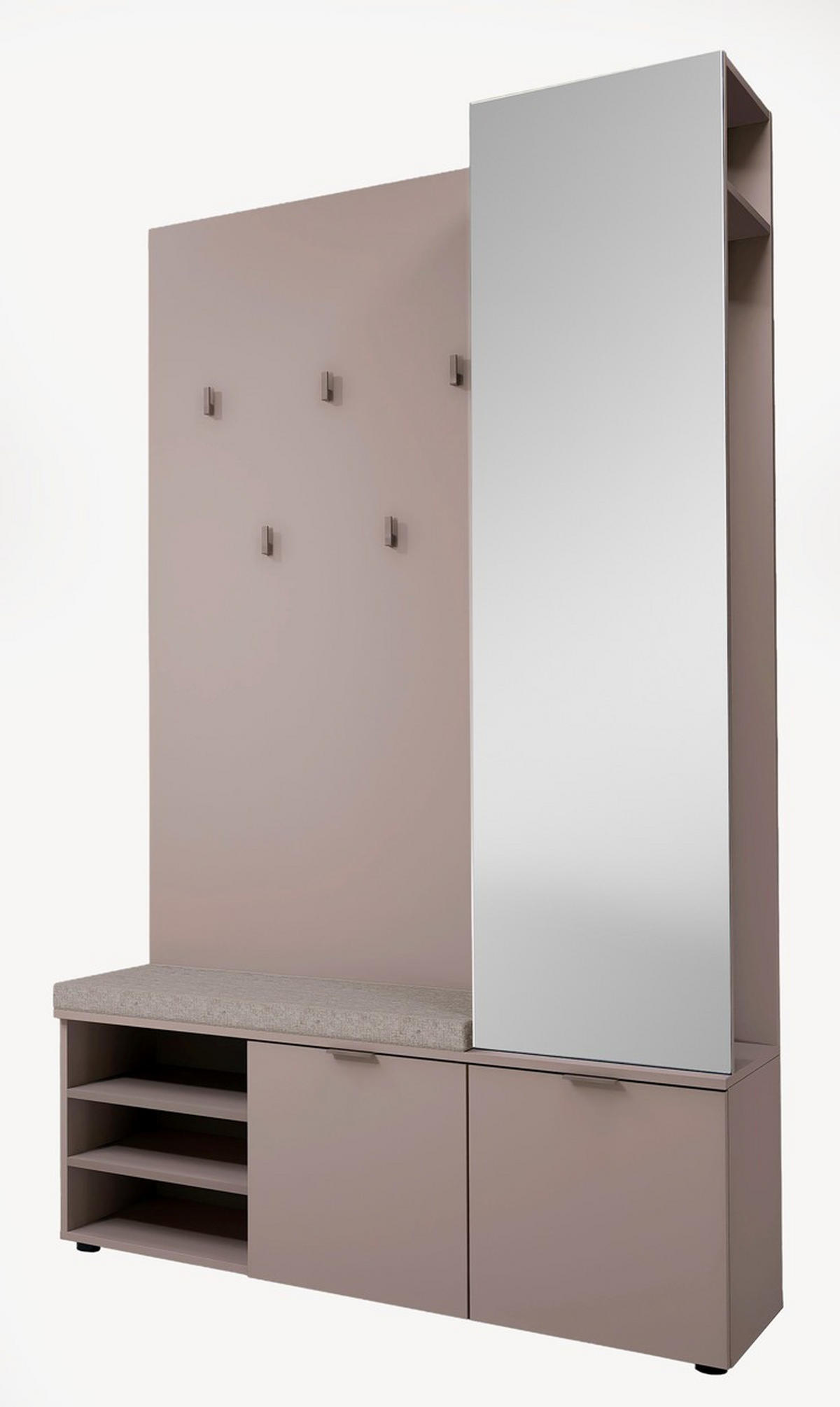 GARDEROBE  in 120/201/38 cm  - Beige, Design, Holzwerkstoff (120/201/38cm) - Livetastic