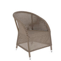 GARTENSESSEL Taupe  - Taupe/Silberfarben, MODERN, Kunststoff/Metall (67/78/75cm) - Jan Kurtz