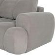 ECKSOFA in Flachgewebe Greige  - Greige/Schwarz, KONVENTIONELL, Kunststoff/Textil (174/274cm) - Carryhome