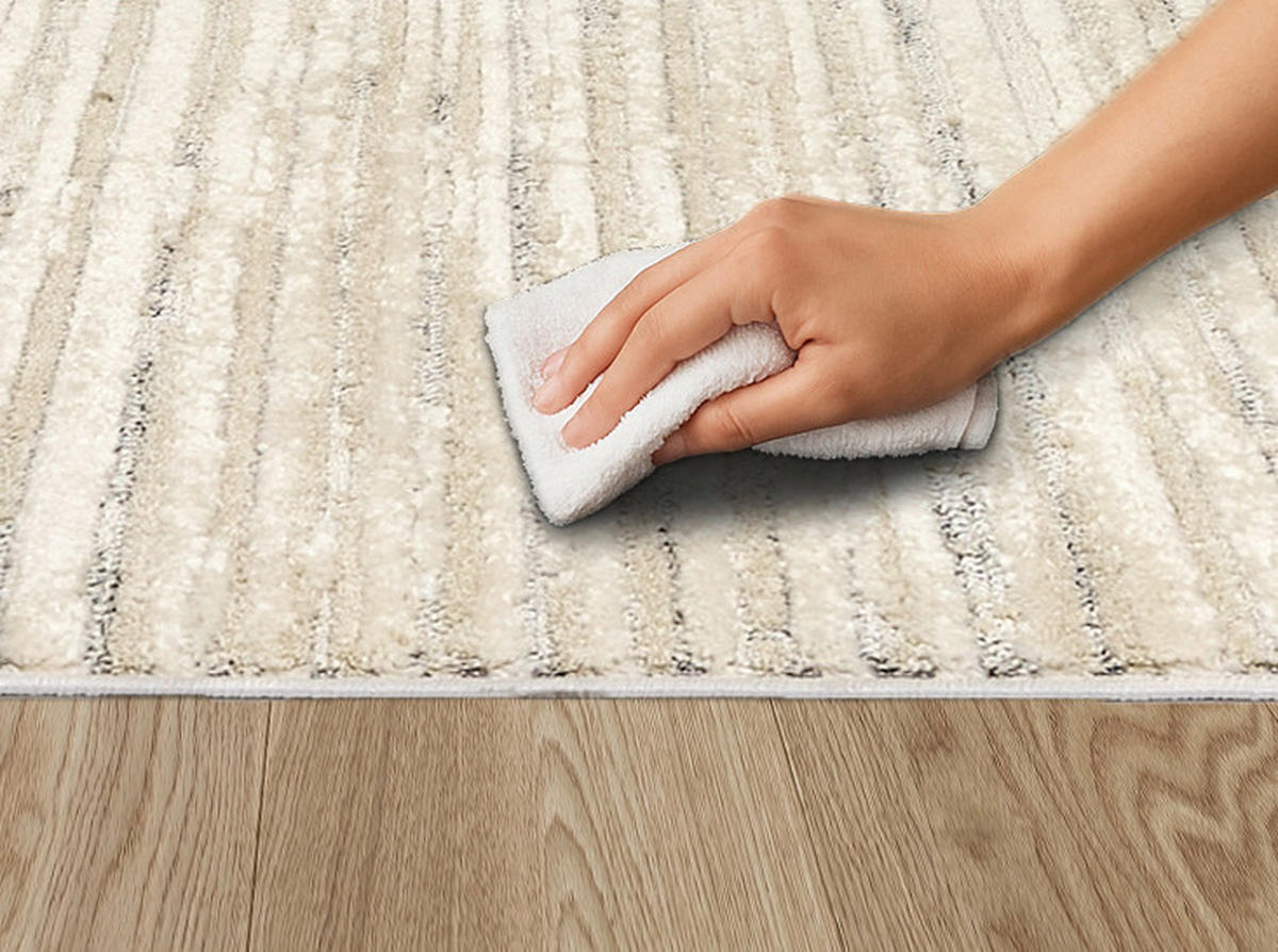 WEBTEPPICH 133/190 cm Lou Creme, Grau rechteckig  - Creme/Grau, Basics, Kunststoff/Textil (133/190cm) - Astra