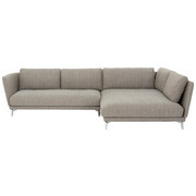 WOHNLANDSCHAFT - Beige/Grau, Design, Textil/Metall (333/178cm) - Rolf Benz