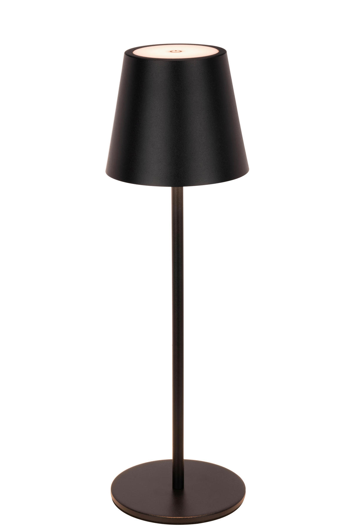 STOLNÍ LAMPA NA BATERIE 11/36,5 cm - černá, Konvenční, kov (11/36,5cm) - Novel