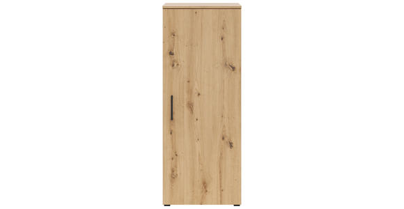 KOMMODE 45/115/40 cm in Eiche Artisan - Anthrazit/Schwarz, MODERN, Holzwerkstoff/Kunststoff (45/115/40cm) - Carryhome