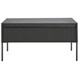 COUCHTISCH rechteckig Schwarz 100/70/50 cm  - Schwarz, Trend, Holzwerkstoff/Metall (100/70/50cm) - Hom`in