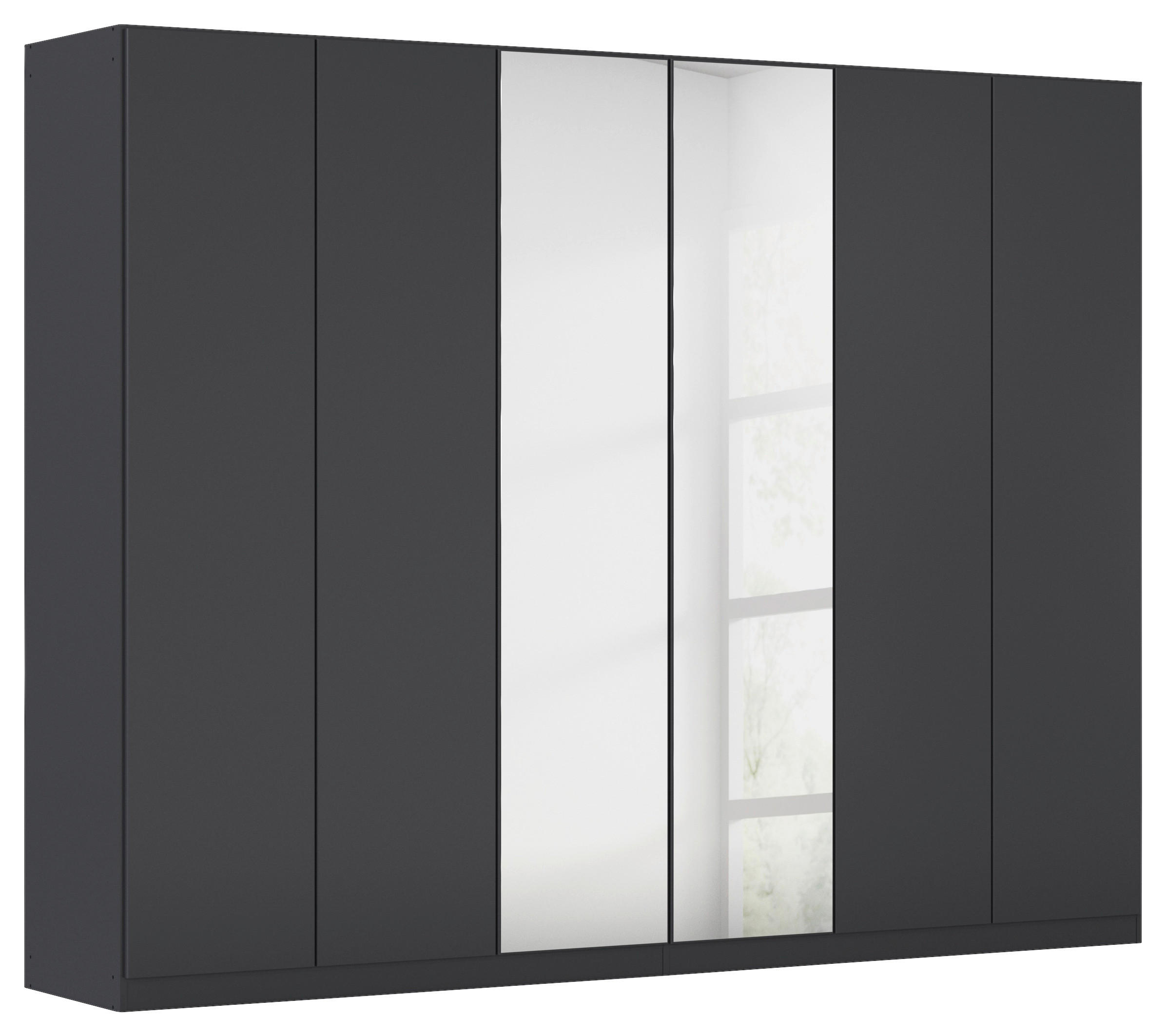 FALTTÜRENSCHRANK in Dunkelgrau  - Dunkelgrau, Holzwerkstoff (271/210/54cm) - Boxxx