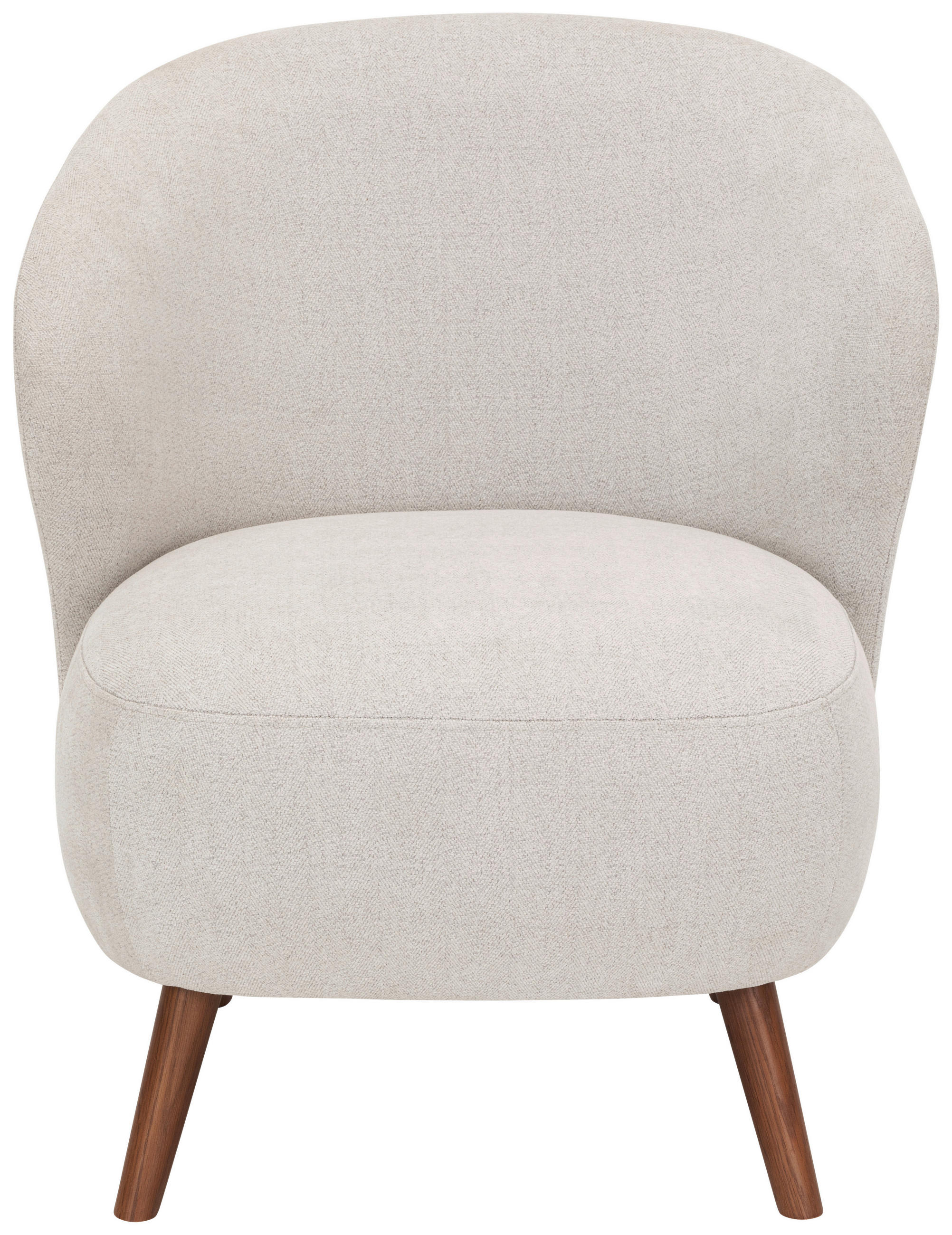 Thumbnail - Mid.you Sessel, Creme, Textil, Eiche, massiv, 66x78x69 cm, Wohnzimmer, Sessel, Polstersessel