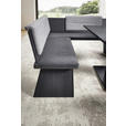 ECKBANKGRUPPE Webstoff, Mikrofaser Grau, Schwarz, Hellgrau  - Hellgrau/Schwarz, KONVENTIONELL, Textil (205/155cm) - Cantus