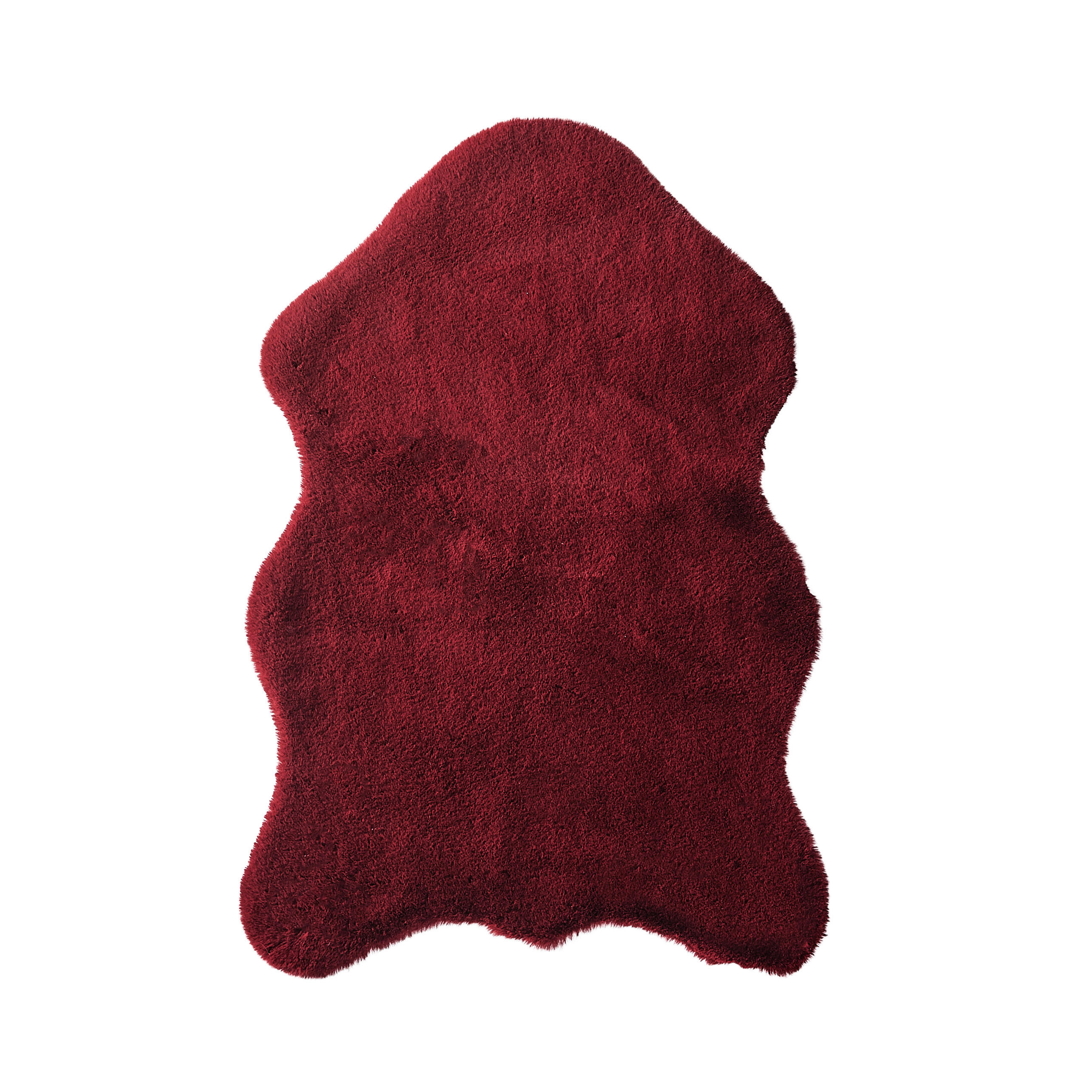 KUNSTFELL 60/90 cm Bordeaux  - Bordeaux, Basics, Fell/Textil (60/90cm) - Ambia Home