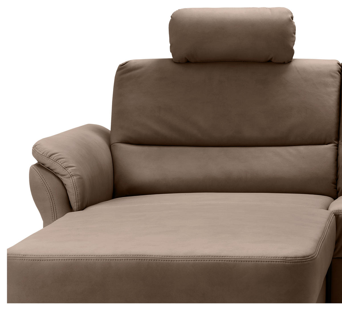 ECKSOFA in Lederlook Braun  - Schwarz/Braun, Modern, Holz/Textil (176/279cm) - Livetastic