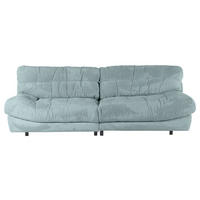 BIG SOFFA i plysch mintgrön  - mintgrön/svart, Klassisk, textil/plast (262/70/115cm) - MID.YOU