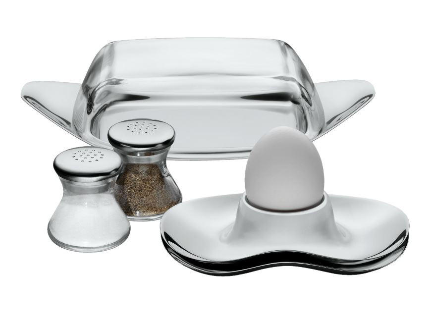 BUTTERDOSE Metall, Kunststoff  - Klar/Edelstahlfarben, Basics, Kunststoff/Metall (22/11/5cm) - WMF
