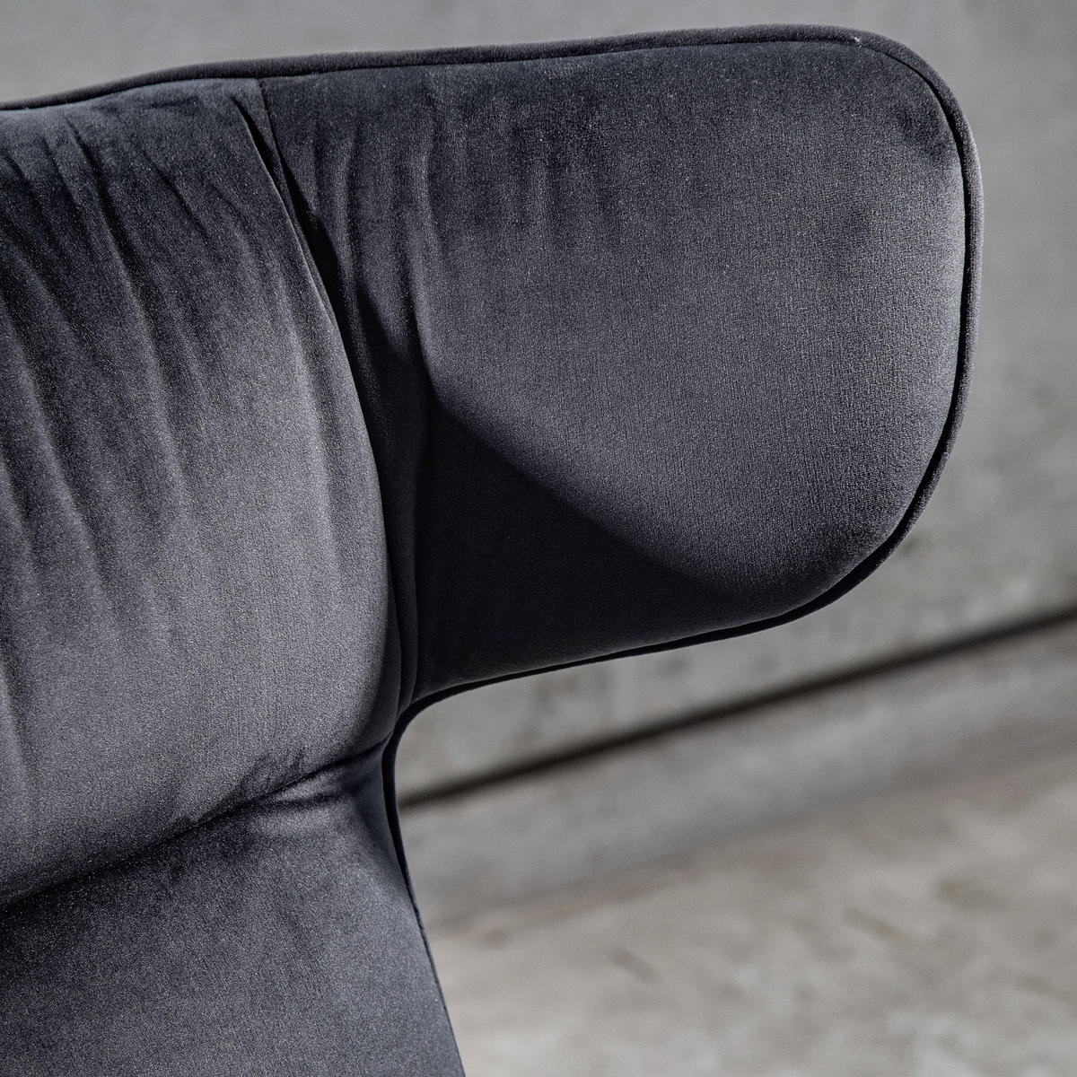FÅTÖLJ i textil svart  - svart, Klassisk, textil (76/103/93cm) - Livetastic