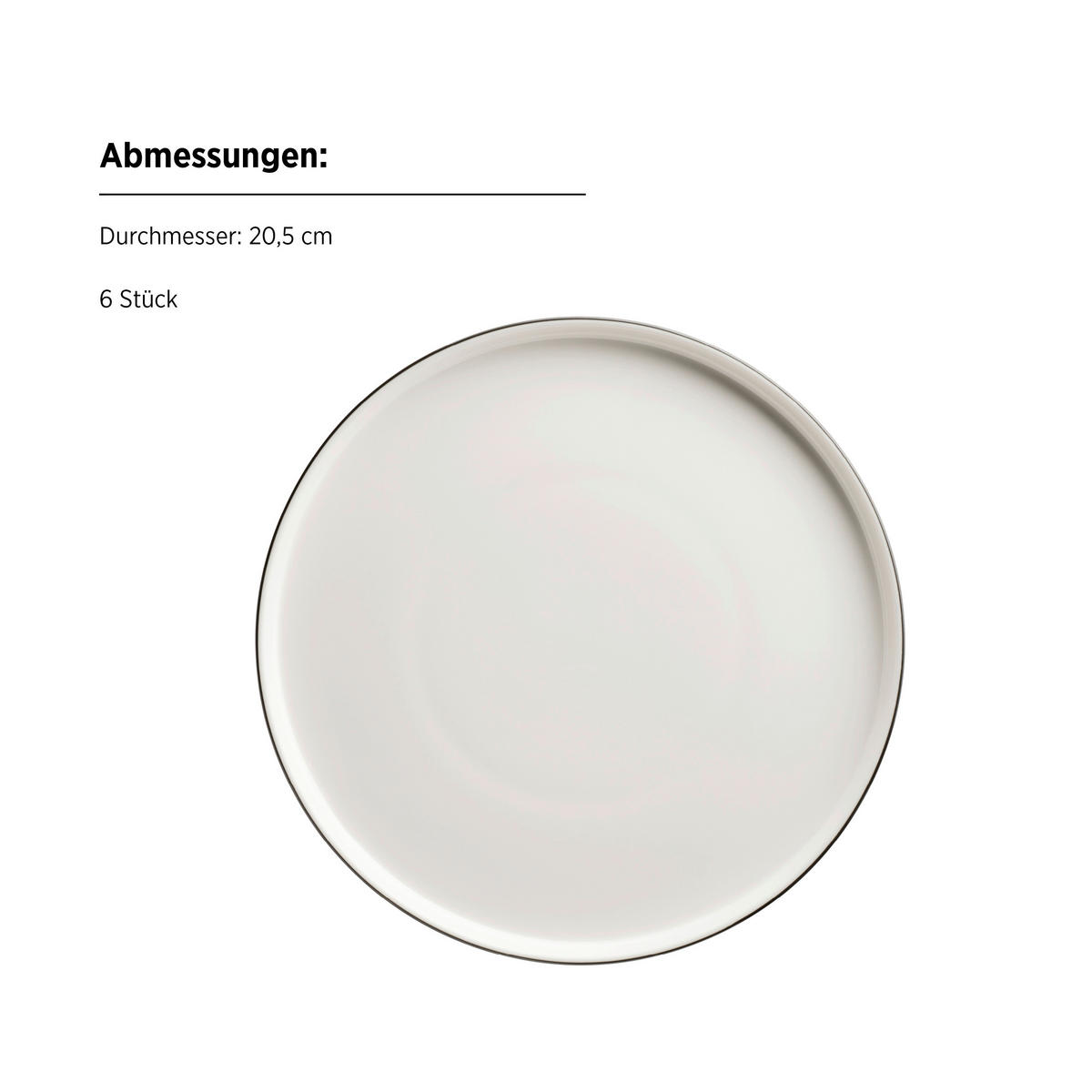 KAFFEESERVICE Sita 18-teilig  - Schwarz/Weiß, Trend, Keramik - Mäser