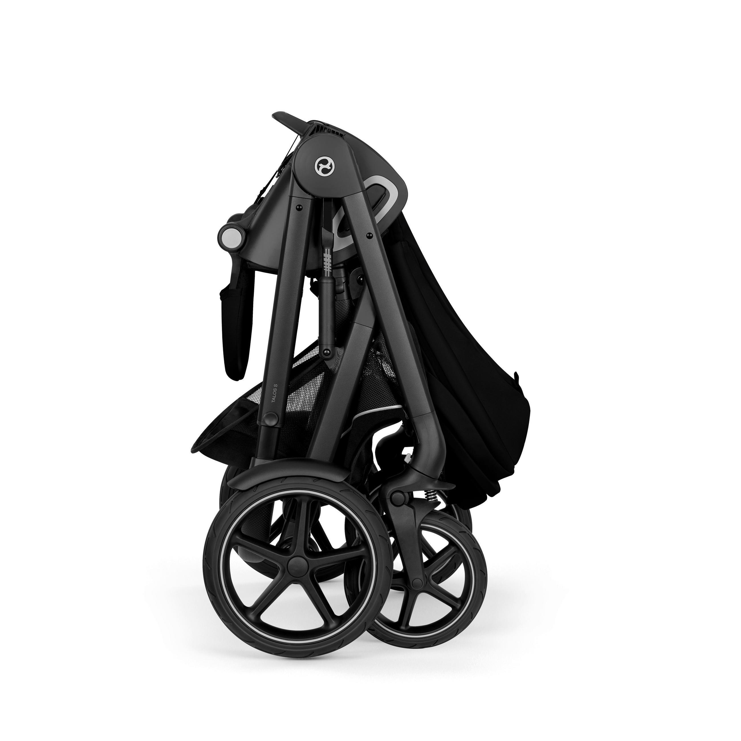 KINDERWAGEN TALOS S LUX BLK  - Schwarz, Basics, Kunststoff/Textil (91/60,5/110cm) - cybex GOLD