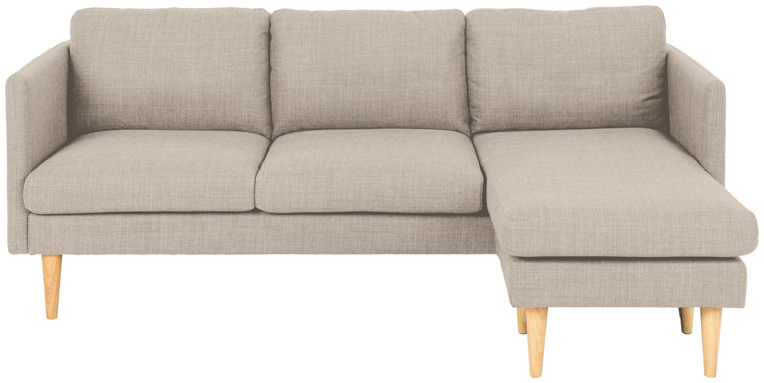 ROHOVÁ SEDACIA SÚPRAVA, textil, béžová - farba duba/béžová, Design, drevo/textil (201cm) - Livetastic