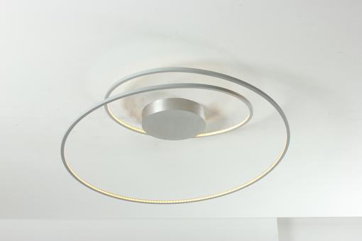 LED-DECKENLEUCHTE 75/30 cm   - Alufarben, Design, Metall (75/30cm) - BOPP