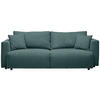 SCHLAFSOFA in Cord Blau  - Blau/Schwarz, Design, Kunststoff/Textil (250/92/105cm) - Carryhome