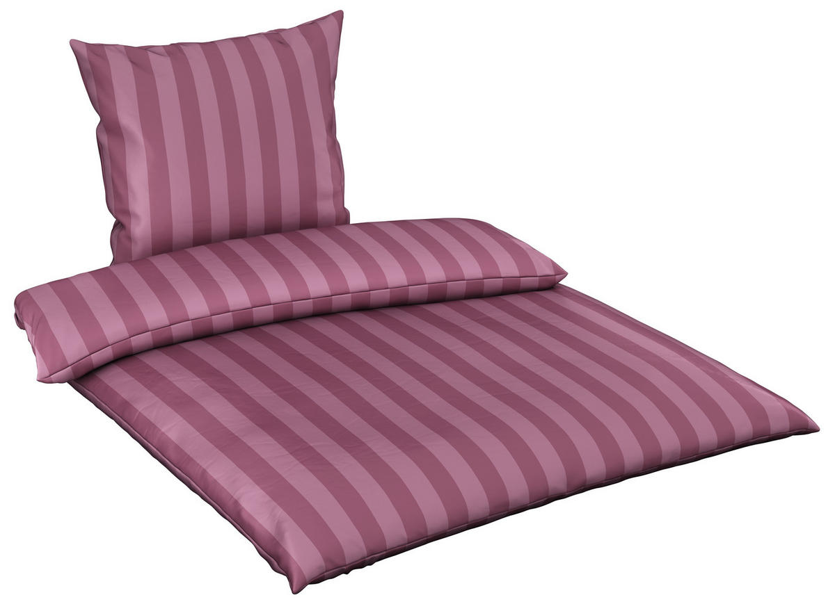 BETTWÄSCHE Dobby Satin 155/220 cm  - Rosa, KONVENTIONELL, Textil (155/220cm) - Ambiente