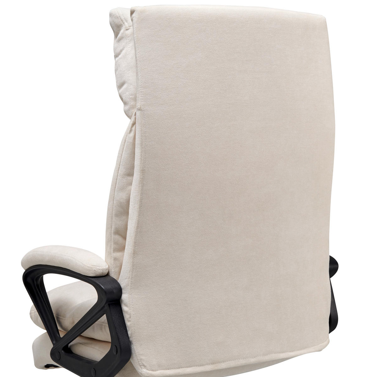 CHEFSESSEL  in Chenille Beige  - Beige/Schwarz, Lifestyle, Holz/Kunststoff (66/114-122/71cm) - MID.YOU