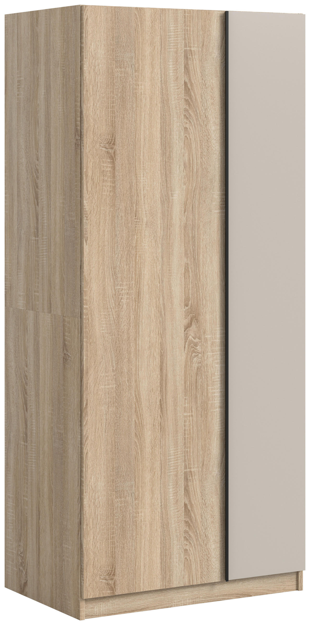 Drehtürenschrank Oakland Sonoma Eiche/Kashmir B: 80 cm