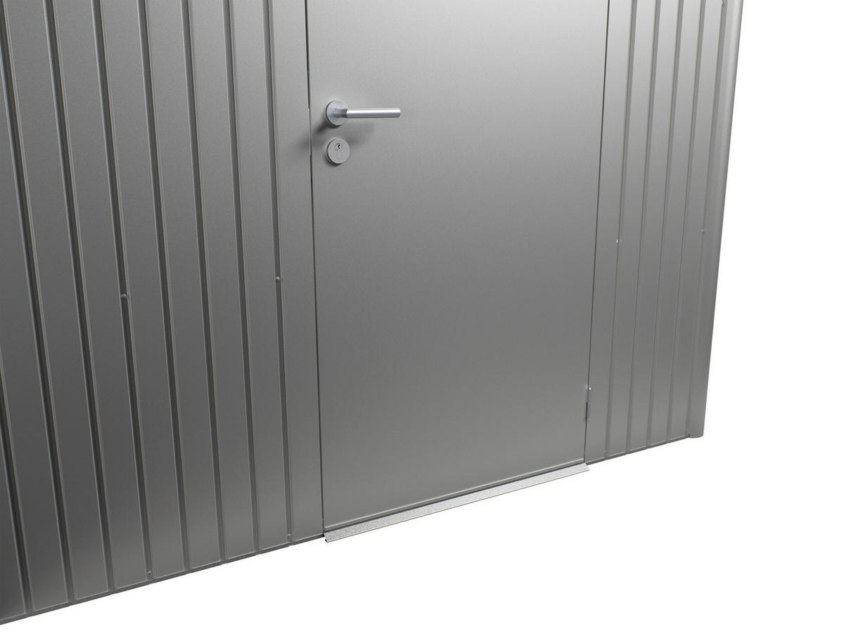 GERÄTEHAUS 260/222/380 cm  - Silberfarben, Basics, Metall (260/222/380cm) - Biohort
