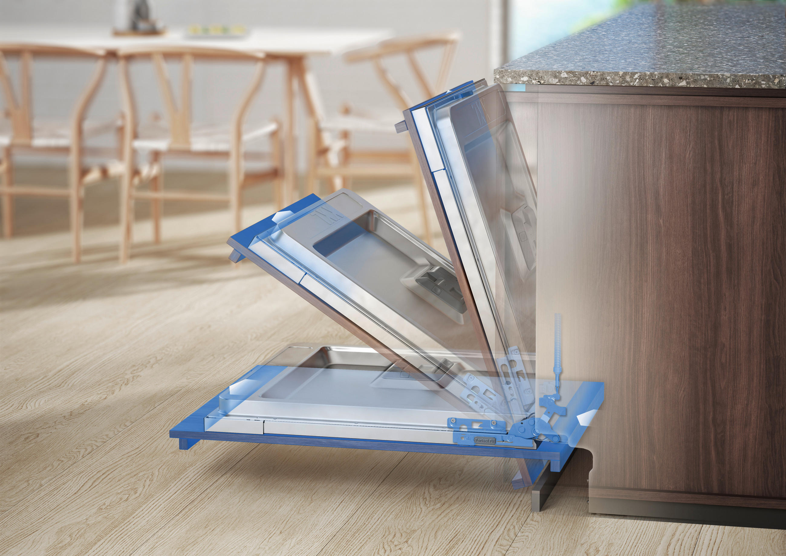 GESCHIRRSPÜLER KEAF7215L  - Edelstahlfarben/Weiß, Basics, Metall (59,6/81,8/55,0cm) - Electrolux