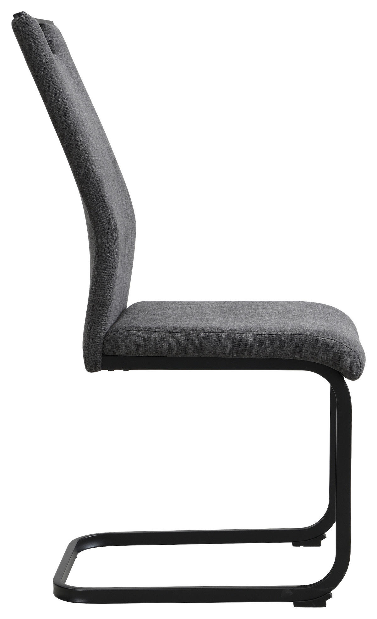 SCHWINGSTUHL  in Eisen Webstoff  - Anthrazit/Schwarz, Design, Textil/Metall (43/98/56cm) - Carryhome
