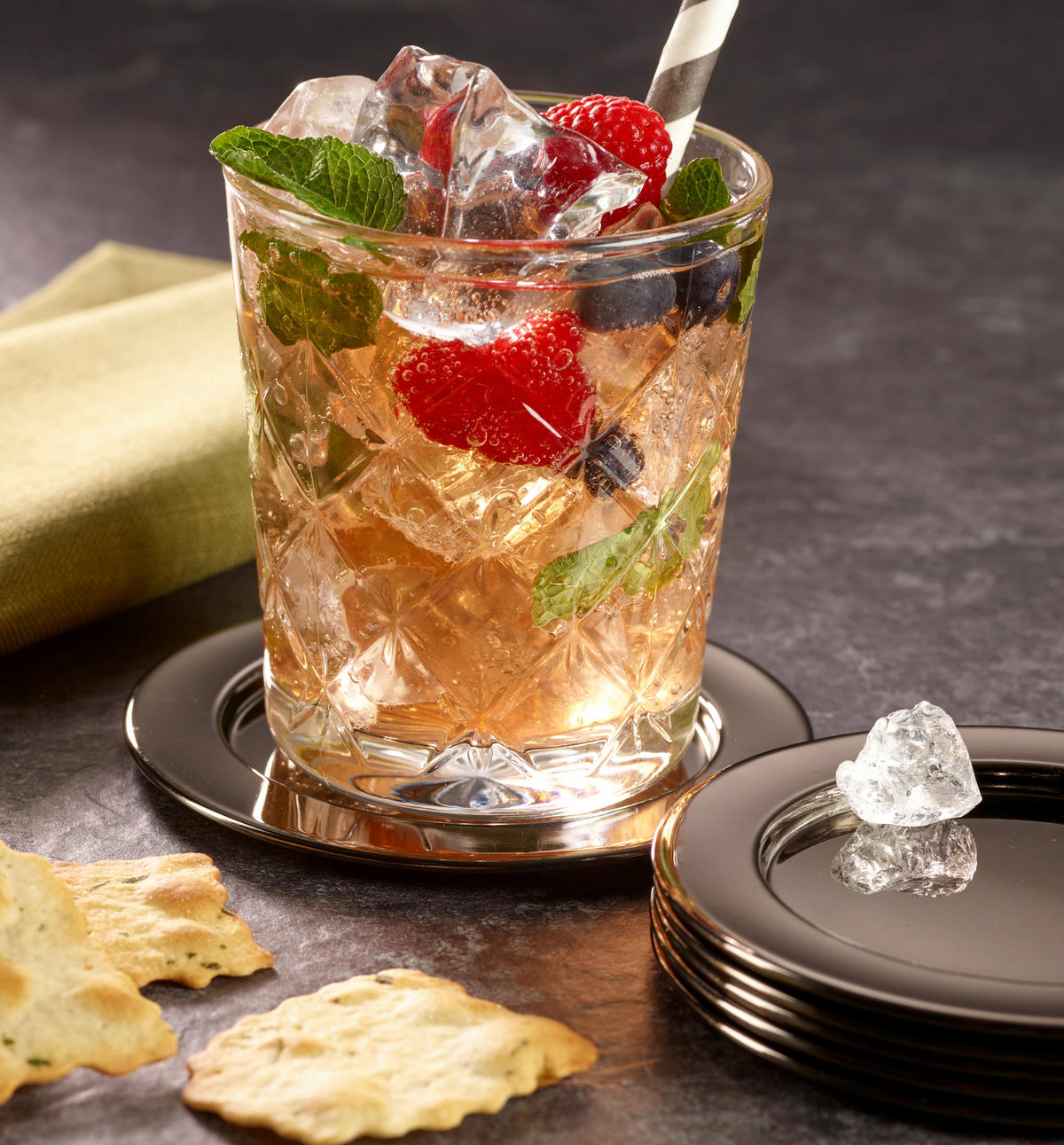 UNTERSETZER 6-teilig 10,9 cm - Schwarz, Design, Metall (10,9cm) - Echtwerk