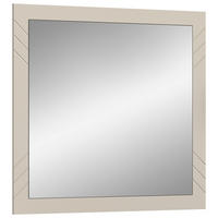 OGLEDALO, 80/80/2 cm steklo, leseni material  - Design, steklo/leseni material (80/80/2cm) - MID.YOU