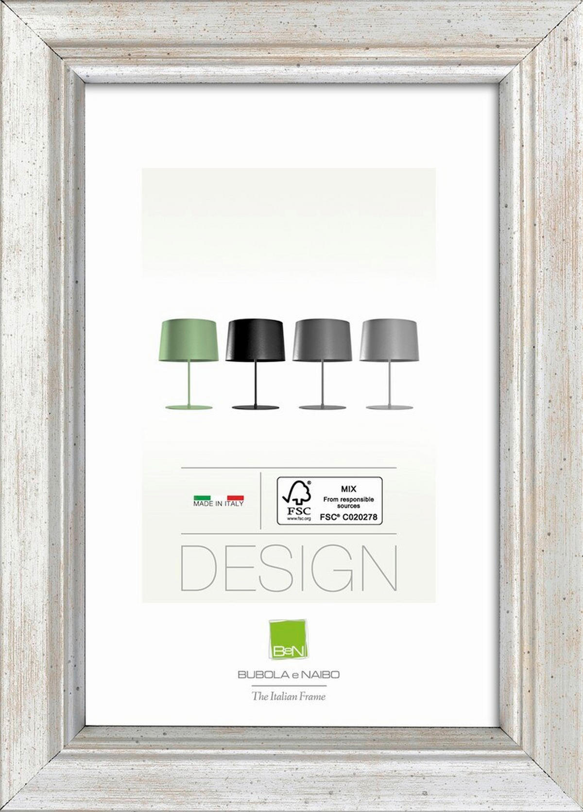 RAHMEN  - Silberfarben, Basics, Glas/Holz (31,6cm)