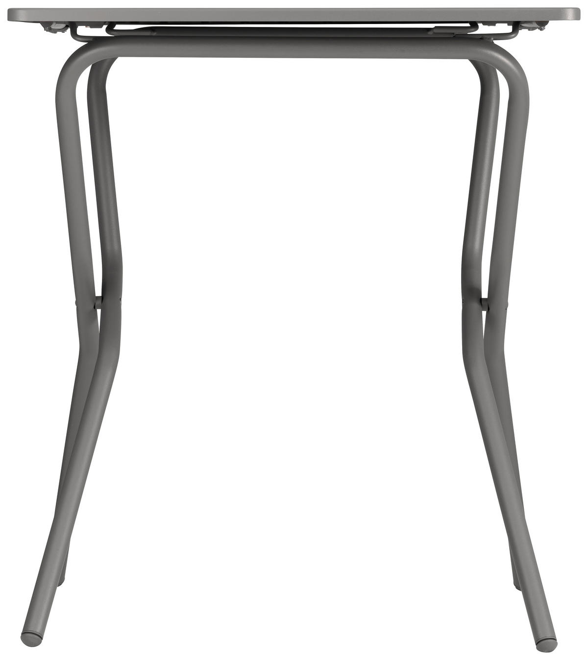GARTENKLAPPTISCH 70/64/73 cm Metall rechteckig  - Anthrazit/Titanfarben, Basics, Metall (70/64/73cm) - Lafuma Mobilier