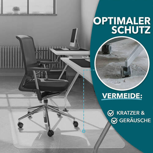BODENSCHUTZMATTE 200/180 cm  - Transparent, Basics, Kunststoff (200/180cm)